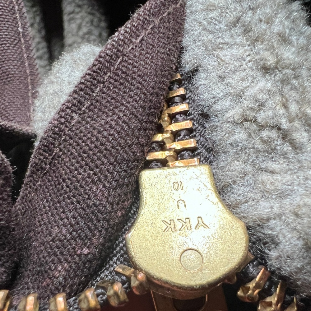 Carhartt J184 DKB Sandstone‎ Ridge Coat Mens 2XL Dark Brown Sherpa Lined Jacket - Picture 4 of 7
